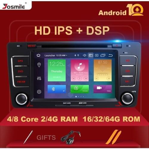 PX5 2DIN Android 10.0 Car Radio DVD Player For Skoda Octavia 2 3 A 5 A5 Yeti GPS Navigation Stereo Wifi RDS Carplay IPS DSP OBD2