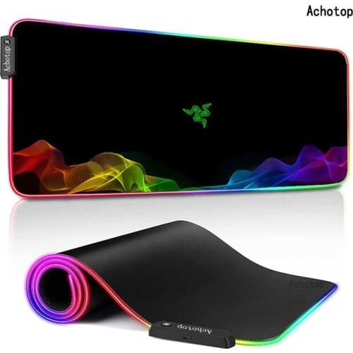 RGB Large Office Computer Desk Mats XL Table Keyboard Big Mouse Pad Razer Laptop Cushion Desk Non-slip Mats Gamer Mousepad Mats