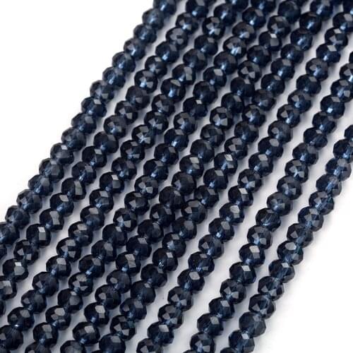 3X4mm/4X6mm/6X8mm Crystal Rondelle Beads Austria Faceted Crystal Glass Beadsfor Jewelry Making Loose Beads for Jewelry Diy