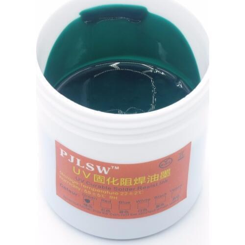 Super PCB UV photosensitive inks, Green PCB UV curable solder resist ink,solder mask UV ink PJLSW