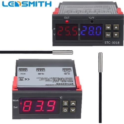 STC-3018 1210W Digital Thermostat for Incubator Temperature Controller Thermoregulator Relay Heating Cooling 12V 24V 220V