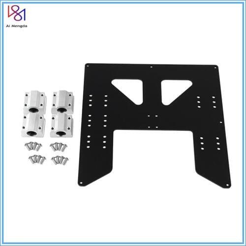 3d Printing Parts Prusa I3 Anet A8 A6 Z Axis Hot Bed Support Plate With 4pcs Sc8uu Sliders Kit For Prusa I3 Anet A8 3d Printers