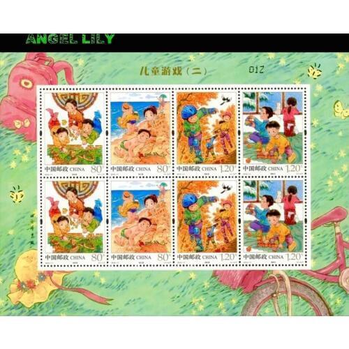 Childrens games Miniature Shee Chinese All New Postage Stamps For Collection 2019-11M