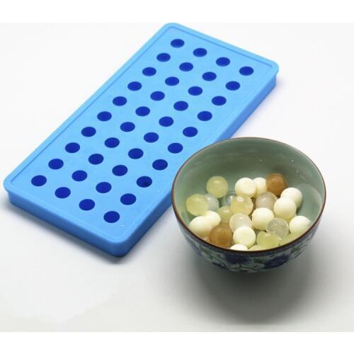 Ice Tube Maker 40-Cavity Silicone Ice Cream Ball Mold Mini Spherical Mold for Chocolate/Ice Lattice Wine Ice Mould