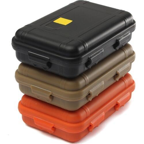 Outdoor Airtight Survival Storage Case Shockproof Waterproof Camping Travel Container Carry Storage Box EDC Containers Size S/L