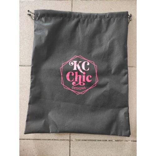 Custom printing 40*50cm Non woven fabric jewelry drawstring pouch packaging bag