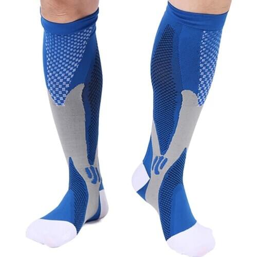 Leg Relief Stretch Compression Socks Men Women Running Sports Medical Pregnancy Travel Soccer Breathable Adult Sports Socks