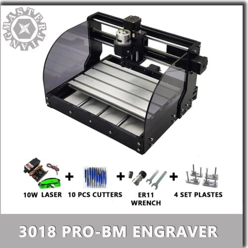 CNC 3018 PRO BM Laser Engraver Wood CNC Router Machine GRBL ER11 DIY Engraving Machine for Wood PCB PVC Mini CNC3018 Engraver