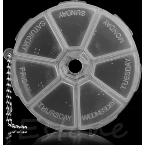 Medicine box/dispenser Store pills Manage medications easily personal health products Lightweight and portable For traveling