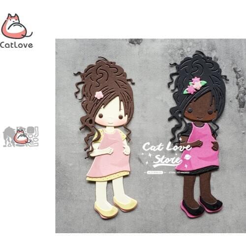 Catlove Pregnant Woman Metal Cutting Dies Scrapbooking Mold Stencil Die Cuts Card Making DIY Craft Embossing New Dies For 2020