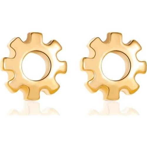 Mini Gear Earrings Personality Rock Gear Earrings Female Punk Earrings Retro Party Wedding Jewelry Gifts