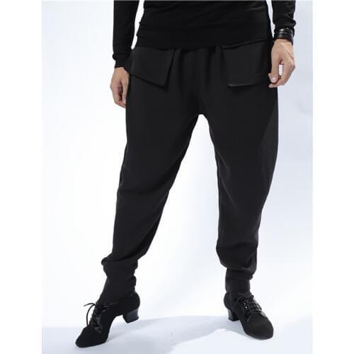 2018 Present Sexy Original Latin Dance Pant For men Black Classical Male Latin Trouser Tango Dance Vintage Clothe Y035