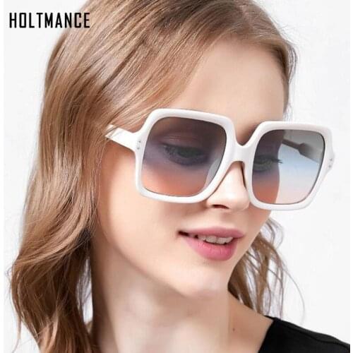 Vintage Oversize Square Sunglasses Women Luxury Brand Big Frame Women Sun Glasses Black Fashion Gradient Female Glasses Oculos