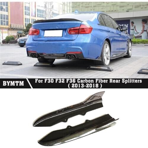 OTD-Style Carbon fiber Rear Splitters Bumper Side skirt Spoiler for BMW F30 F32 F33 F36 M-TECH M-Sport