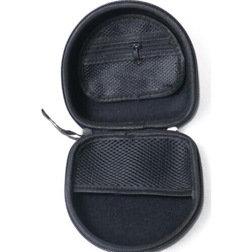 Strong hard Zipper box PVC Case for Headset Lavalier Microphone headphone earphone Protect the box