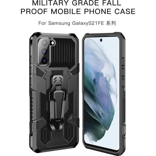 Drop resistance Armor Belt Clip Cover For Samsung Galaxy S21 FE Phone Case For Galaxy S21 S20 FE Plus Ultra Note 10 20 Ultra 5G