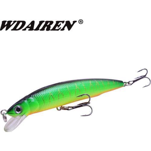 WDAIREN Minnows Fishing Lure 12cm 15g Floating Wobblers Boxed Aritificial Hard Lures Crankbaits 3D Eyes carp fishing tackle