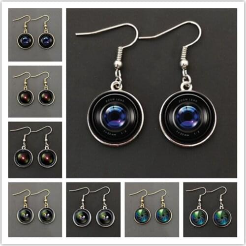 Dslr lens art picture earrings will always let you keep the camera lens earrings, providing the best gifts for women