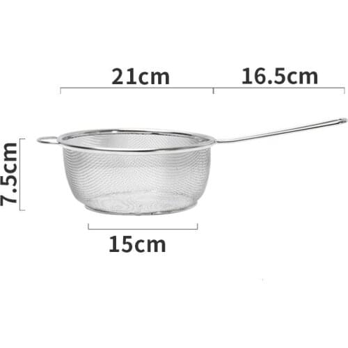 Stainless steel strainer mesh basket boiling instant noodle pot soup pot milk pot deep fryer household