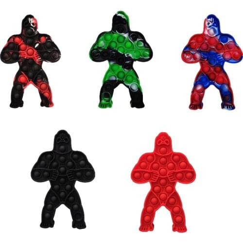 Silicone Push Bubble Gorilla Sensory Fidget Toys for Autism Stress Relievers Fidget Anxiety Relief Funny Toys for Adult Child