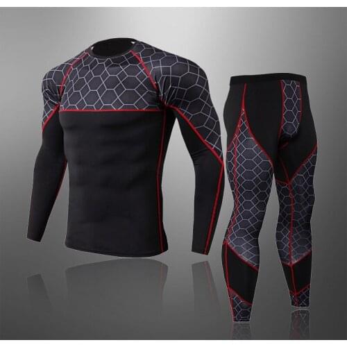 Men Compression Sportswear Suits Gym Tights Training Clothes Workout Jogging Sports Set Running Rashguard Tracksuit For Men