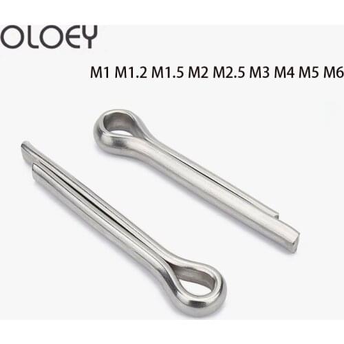 304 Stainless Steel U Shape Type Spring Cotter Hair Pin M1M1.2M1.5M2M3M4M5M6M8 Split Clamp Tractor Open Elastic Clip For Car