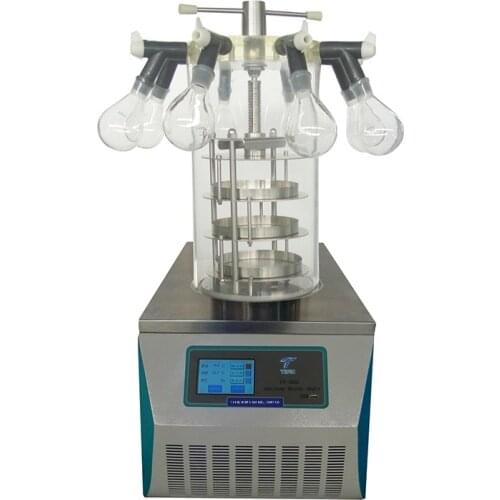 Small Lyophilizer Vegetable Fruit Mini Vacuum Freezer Dryer Medicinal Materials Experimental Freeze Drying Machine