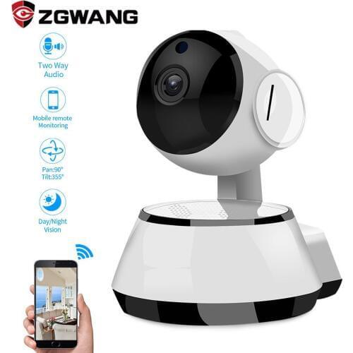 ZGWANG 720P 360 Wifi IP Camera HD AP Wireless PTZ IR Night Vision CCTV Home Security Surveillance Baby Monitor
