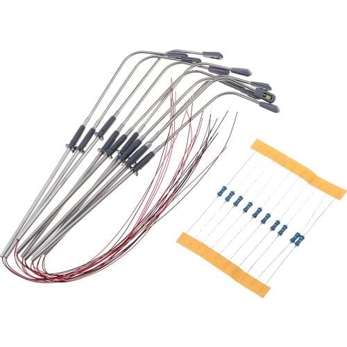 10pcs 1/75 Single Head LED 3V Lamppost Landscape Yard Sand Table Accessories