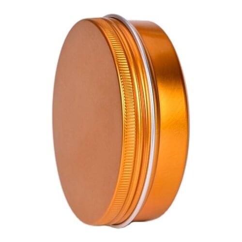 100G orange gold aluminum jar bottle pot tea tin essence max day night cream moisturizer gel skin care cosmetic packing