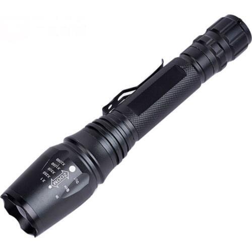 1000 Lumens Handheld Flashlight XML T6 Tactical Zoomable 5 Modes Torch Light For Camping Emegency