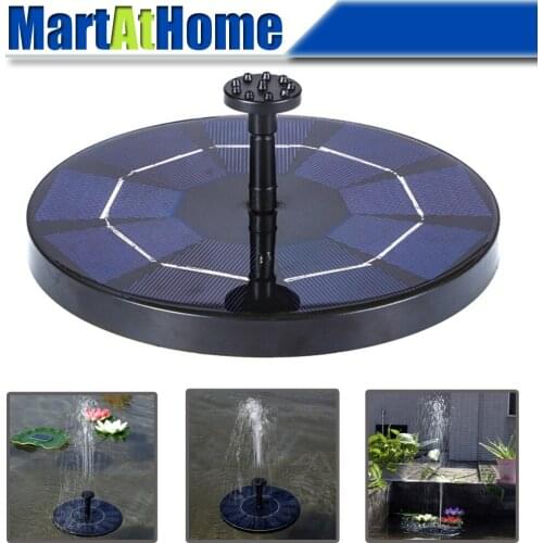 2W 3W Suspended Solar Fountain with Rechargeable Battery Pumping Head 100~130CM 190~240L/H for Garden Pond, Bird bath
