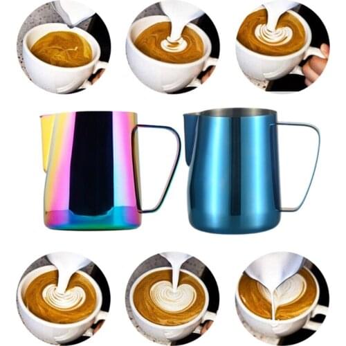 304 Stainless Steel Coffee Foam Cup Essential Coffee Maker Coffee Latte Art Design Milk Foam Cup Milk Cup