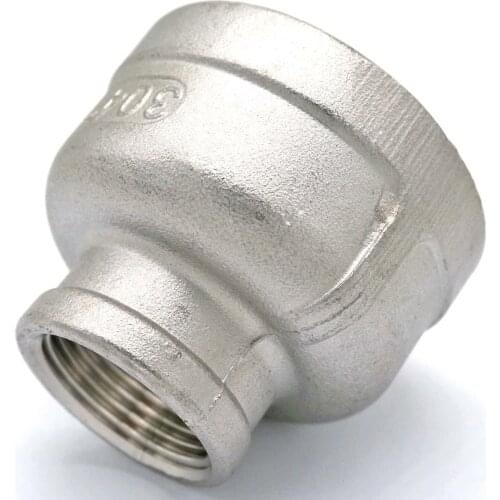 2" BSP female to 3/4" BSP female Thread Reducer 304 Stainless Steel Pipe Fitting Connector Adpater