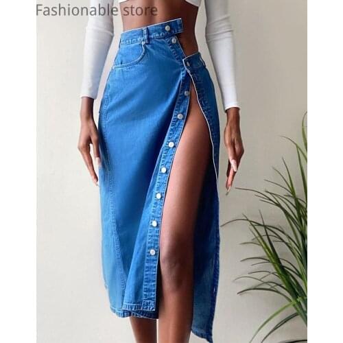 Aibo Carla Denim Skirts For Women