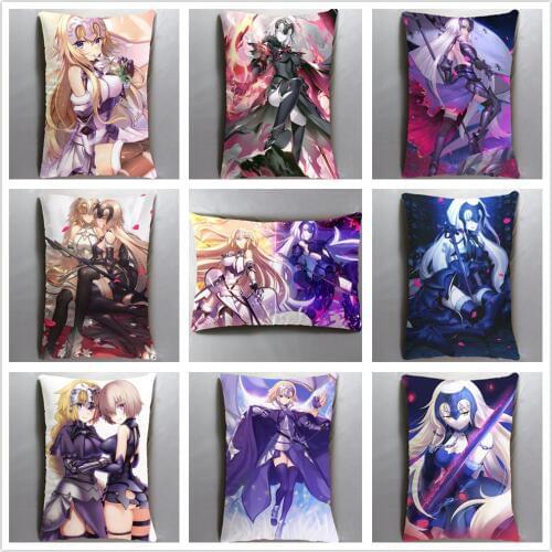 Anime Manga Fate 40x60cm Silk Pillow Case Cover Seat Bedding Cushion Pillowcase