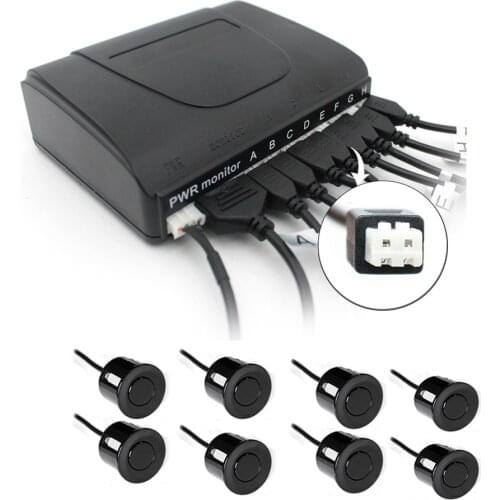 3Color Avaliable Car Styling 8 Senor Car Radar Parking System Reverse Backup Radar Assist 4Rear+4Front