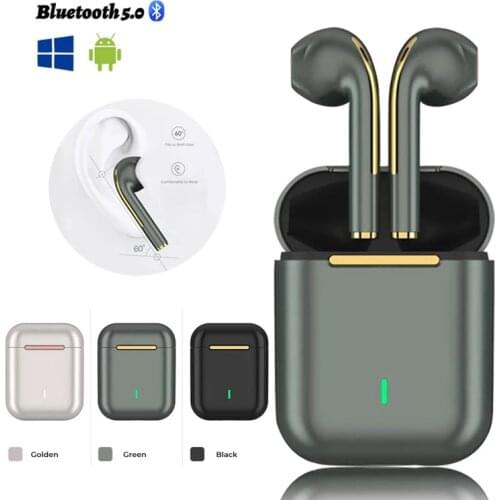 J18 Pro Wireless Headphones With Microphone Stereo TWS Bluetooth 5.0 Earphones Ear Buds Handfree Sport Headset EarBuds for Apple