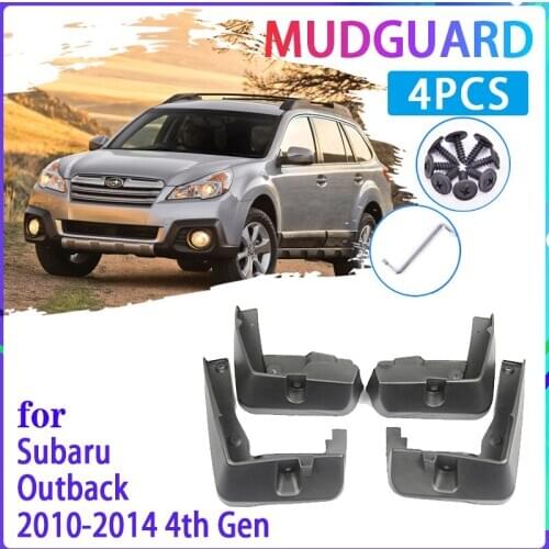 4 PCS Car Mud Flaps for Subaru Outback 2010 2011 2012 2013 2014 Mudguard Splash Guards Fender Mudflaps Auto Accessories