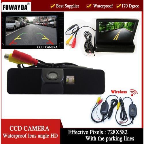 FUWAYDA Wireless Color Car Rear View Camera for Subaru Legacy Liberty ,with 4.3 Inch foldable LCD Monitor