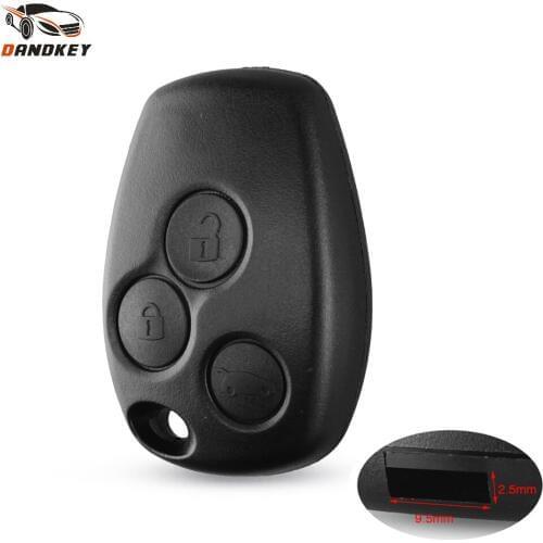 Dandkey 3 Button Remote Car Key Case For Renault Megane Modus Espace Laguna Duster Logan DACIA Sandero Fluence Clio Kangoo