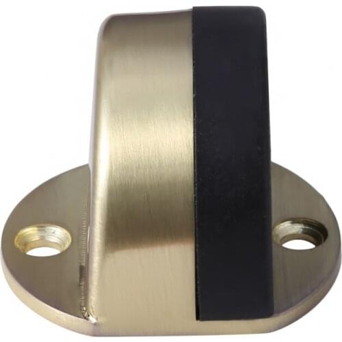 Stainless Steel Door Stopper Non-Punch Sticker Water-Proof New Door Holder Hidden Rubber Door Stop Furniture Door Hardware