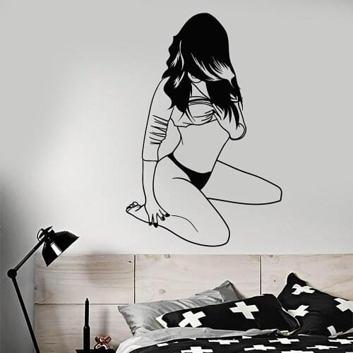 Hot Sexy Girl Adult Vinyl Wall Decal Home Decor Bedroom Art Mural Wall Stickers Removable