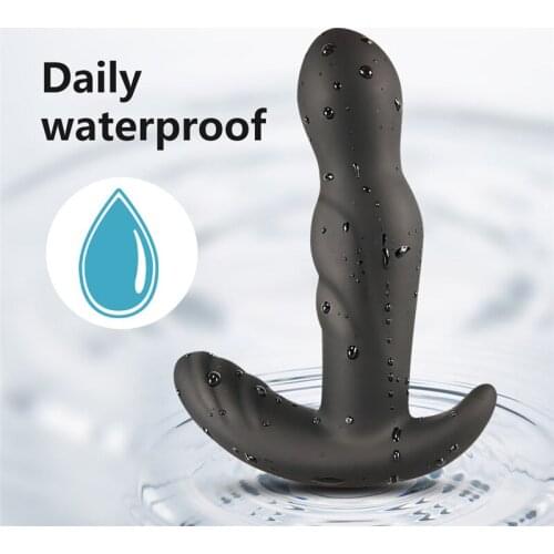 360 Degree Prostate Massager Rotating Anal Vibrator Silicone Male Butt Plug Anus Vibrating Sex Toy For Men G-Spot Stimulation
