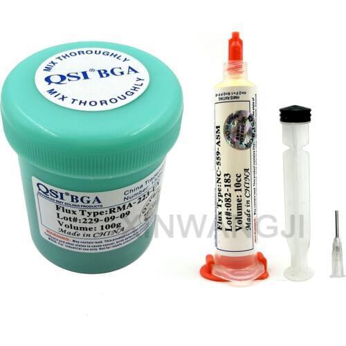 NC-559-ASM 10CC/RMA-223-UV 100g BGA PCB No-Clean Solder Paste Welding Advanced Oil Flux Grease Soldering Repair Solde