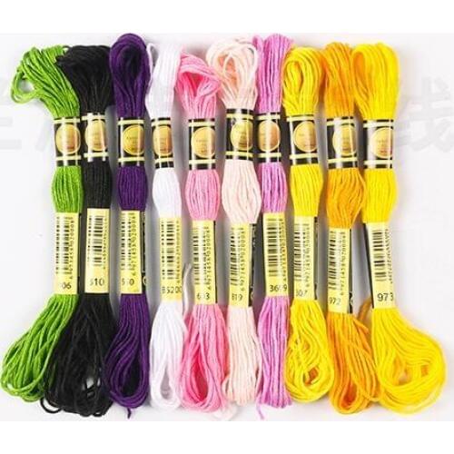 Thread DIY DMC 340-433 Floss Threads 10PCS/lot 8M Cross-stitch kit Cross stitch Floss Kits 11.12
