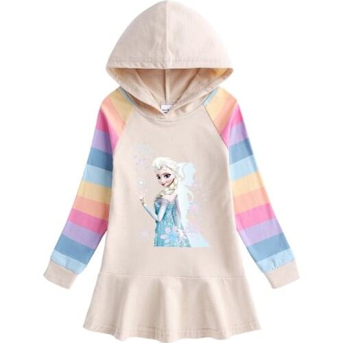 Disney Frozen Elsa Anna Girls Clothes New Cartoon Cotton Children Clothing Set Long Sleeve Shirts Kids Suits for Girls