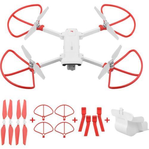 OOTDTY 1Set Heighten Stand Lens Cover Protective Ring Propellers for Xiaomi FIMI X8 SE