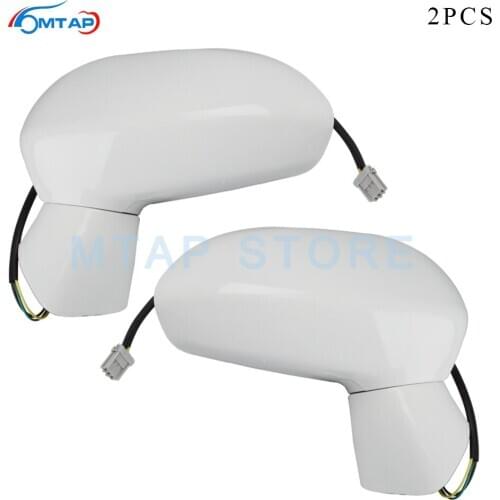 MTAP Pair Outer Exterior Rearview Mirror Assy 3Pins Heated For Honda For Jazz/Fit GD 2003-2008 For City/Fit Saloon