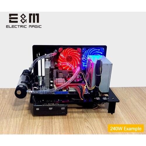 PC Test Bench Open Frame For ATX MATX Motherboard Acrylic Computer Case DIY Mod Host Stand 240 120 Water Cooling Overclock